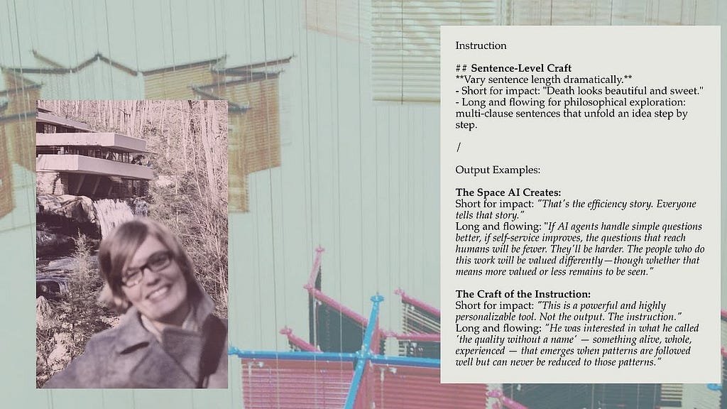 The craft of the instruction