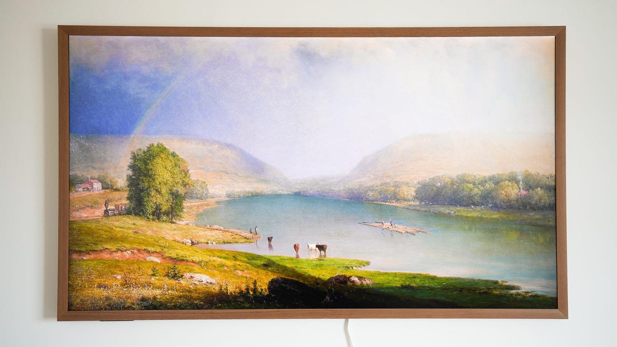 This canvas art QLED TV isn't made by Samsung, and it's $650 cheaper for Memorial Day