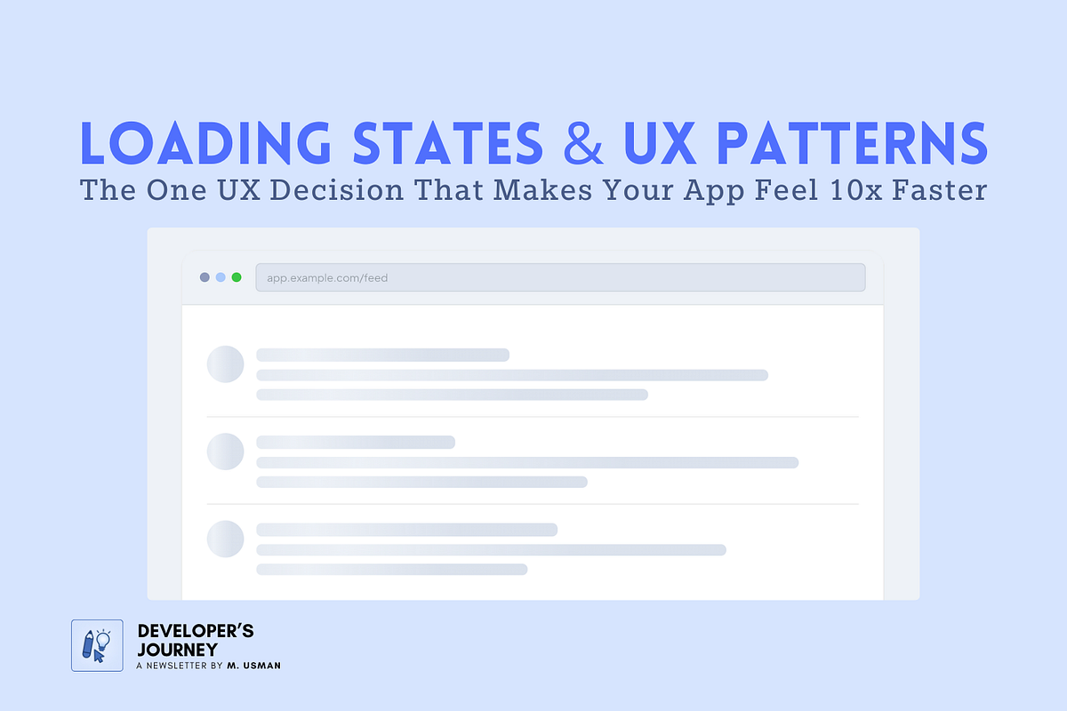 The One UX Decision That Makes Your App Feel 10x Faster Without Touching a Single Line of Backend Code | by Usman Writes | Jun, 2026