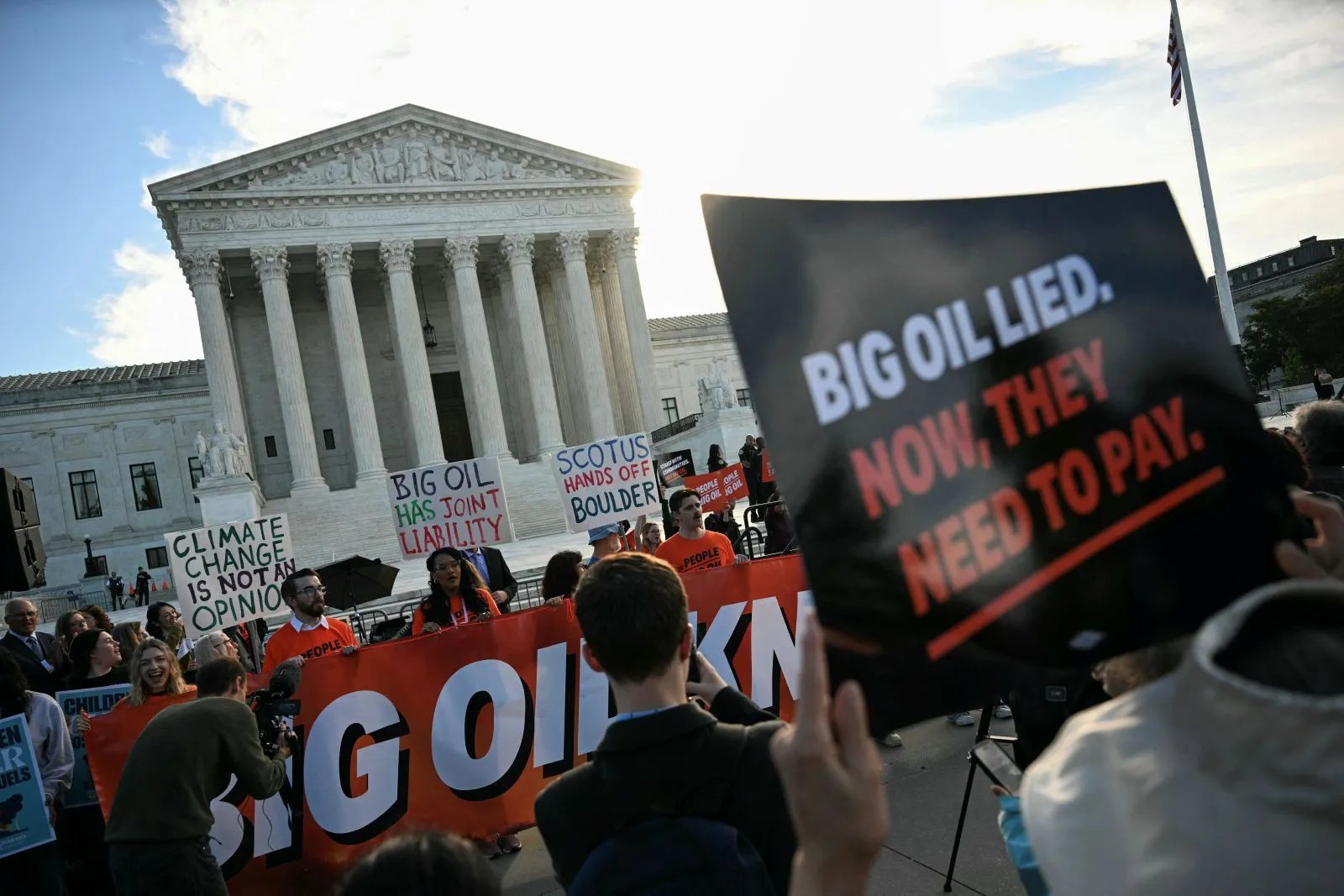 Supreme Court wrestles with who should pay for climate change